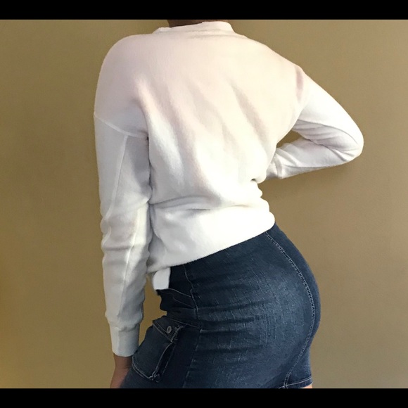 XS American Eagle Outfitters Pink Dip-Dyed Sweater - Picture 2 of 8